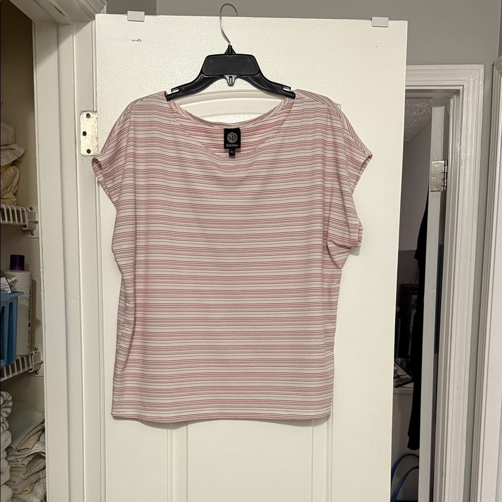Pink Striped Women's Top